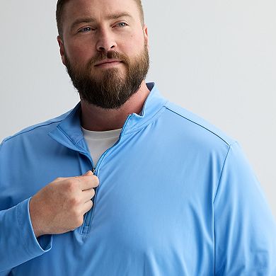 Big & Tall Tek Gear DRY TEK Quarter Zip Pullover
