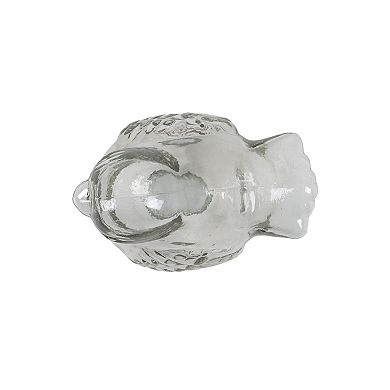 Everyday Decor Clear Glass Bird Figurine Table Decor