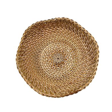 Everyday Decor Rattan Pedestal Bowl Table Decor