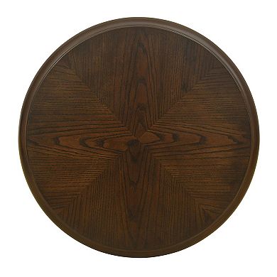 Martha Stewart Philippe Round End Table with Shelf