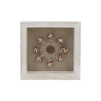 Everyday Decor Framed Seashell Tabletop Art