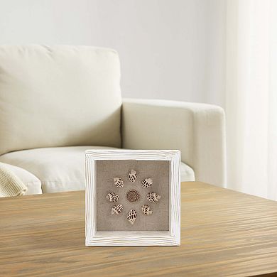 Everyday Decor Framed Seashell Tabletop Art