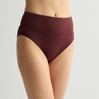 Women's S3 Swim Smoothing Ultra Banded High Waist Bikini Swimsuit Bottom