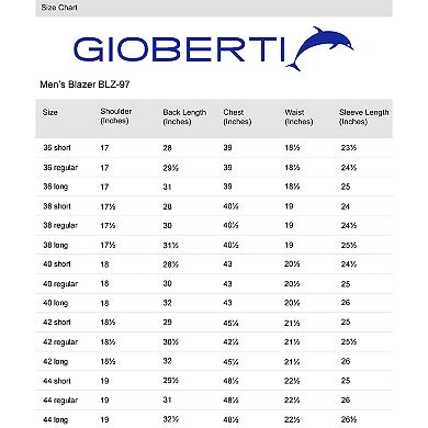 Gioberti Mens Cotton Velvet Blazer Jacket