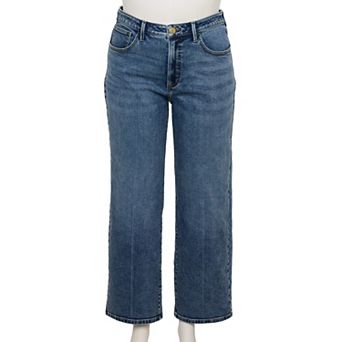 Plus Size LC Lauren Conrad Super High Rise True Straight Jeans