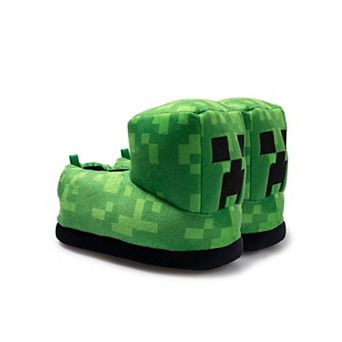 Little Kid Ground Up Minecraft 3D Slip-On Slippers