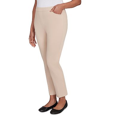 Petite Alfred Dunner Fitted Twill Medium Length Pants