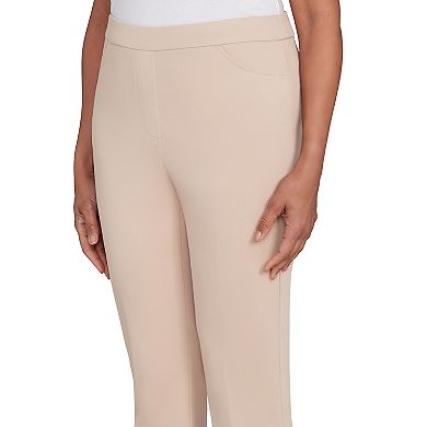 Petite Alfred Dunner Fitted Twill Medium Length Pants