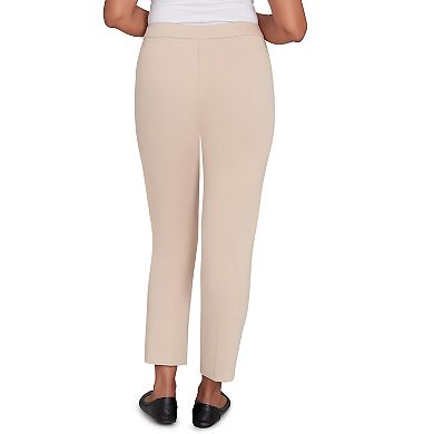 Petite Alfred Dunner Fitted Twill Medium Length Pants