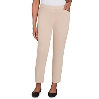 Petite Alfred Dunner Fitted Twill Medium Length Pants