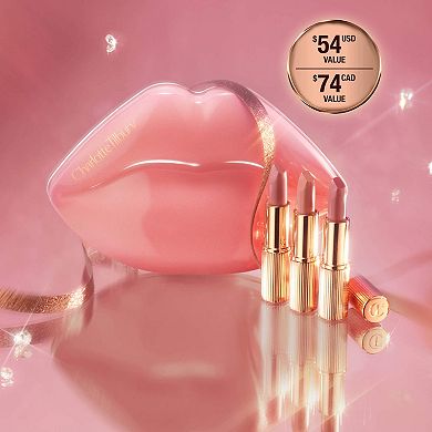 Mini Iconic Hollywood Lipstick Trio Gift Set