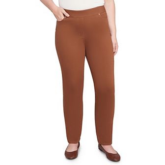 Petite Alfred Dunner Allure Front Pocket Medium Length Pants