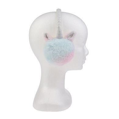 Girls Elli by Capelli Unicorn Faux Fur Earmuff & Gloves Set