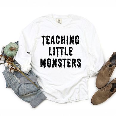 Simply Sage Market Teaching Little Monsters Garment Dyed Long Sleeve