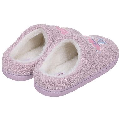 Capelli Faux Berber Girls Slip-On Slippers With Multi Layered Dreamy Unicorn Patches