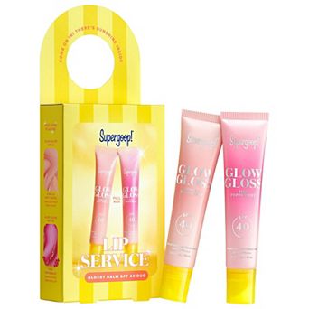 Supergoop! Lip Service Glossy Balm SPF 40 Duo