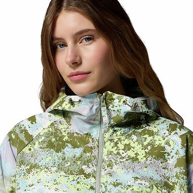 Women's Columbia Spire Valley Printed Hooded Windbreaker Jacket