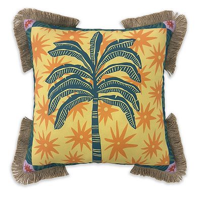 Sonoma Goods For Life® Orange Palm Tree Indoor / Outdoor Throw Pillow