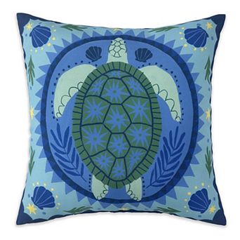 Sonoma Goods For Life® Navy Turtle Indoor / Outdoor Throw Pillow