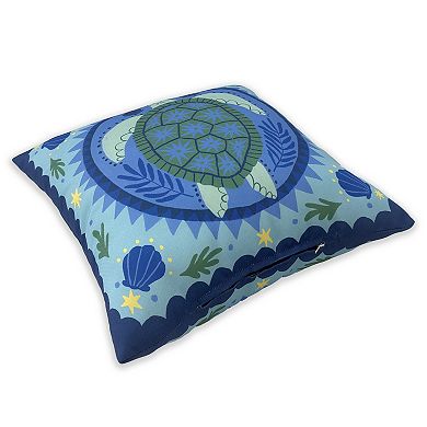 Sonoma Goods For Life® Navy Turtle Indoor / Outdoor Throw Pillow