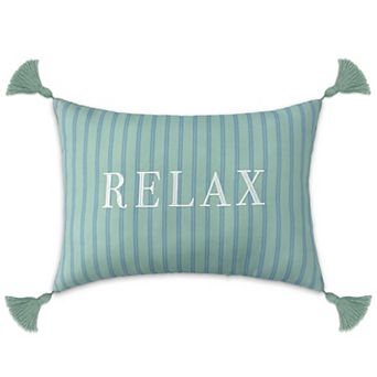 Sonoma Goods For Life® Aqua Relax Indoor / Outdoor Throw Pillow