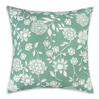 Sonoma Goods For Life® Green Floral Indoor / Outdoor Throw Pillow
