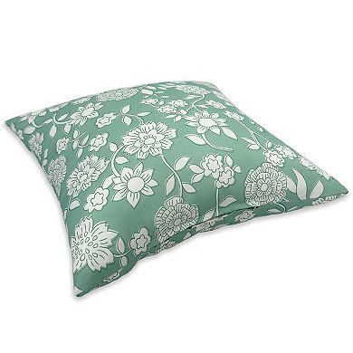 Sonoma Goods For Life® Green Floral Indoor / Outdoor Throw Pillow