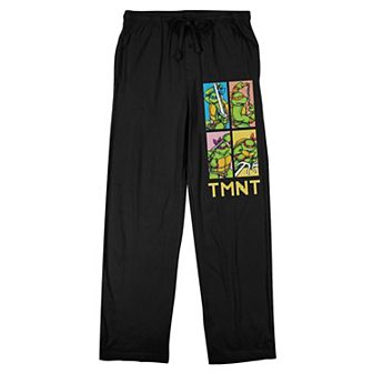 Men's TMNT Pixelated Retro Cartoon Pajama Pants