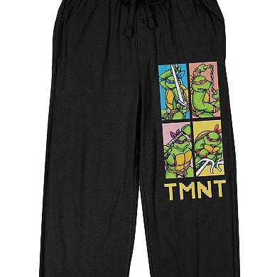 Men's TMNT Pixelated Retro Cartoon Pajama Pants