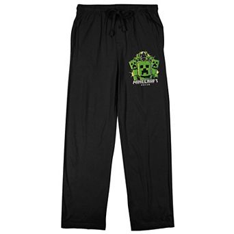 Men's Minecraft Movie Creepers Pajama Pants