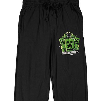 Men's Minecraft Movie Creepers Pajama Pants