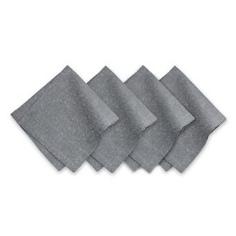 Villeroy & Boch La Classica Metallic Luxury Linen Fabric Napkin Set of 4, 21"x21"