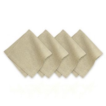 Villeroy & Boch La Classica Metallic Luxury Linen Fabric Napkin Set of 4, 21"x21"