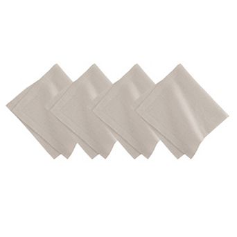 Villeroy & Boch La Classica Metallic Luxury Linen Fabric Napkin Set of 4, 21"x21"