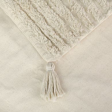1pcs Boho Throw Pillow Covers with Tassels Woven Tufted Bohemian Cushion Cover 18"x18"