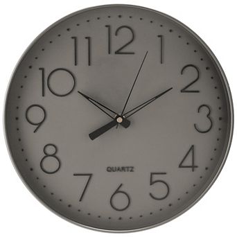 Wall Clock, Silent Non-Ticking Modern Battery Operated Clocks for Living Room, Office, Home, 12 Inch