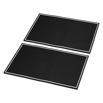 Bar Mats, 2 Pack Bar Service Cup Mat Countertop Spill Mat for Kitchen Restaurant Barber Station Mat