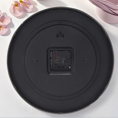 Classroom Wall Clock for Time Teaching, Non-Ticking Battery Operated Colorful Analog Clocks, 12 Inch