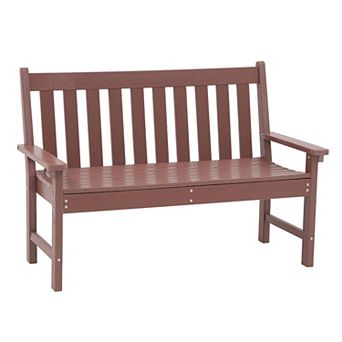 HDPE All Weather Patio Outdoor Garden Bench