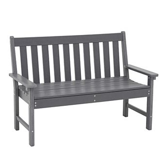 HDPE All Weather Patio Outdoor Garden Bench