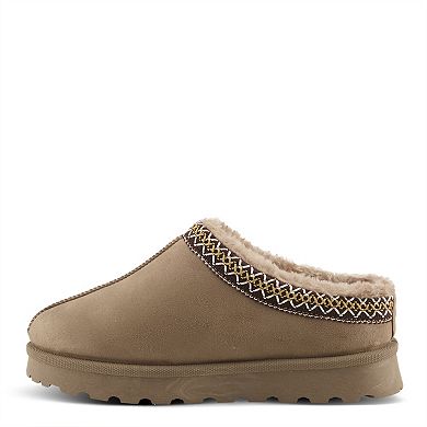 Flexus by Spring Step Alexon Women's Faux Suede Slip-On Clogs