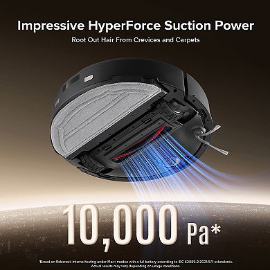 Roborock Q10 PF Plus All-Surface Robotic Vacuum & Mop with Smart Navigation, Auto Empty Dock And Auto Lifting Mop In Black