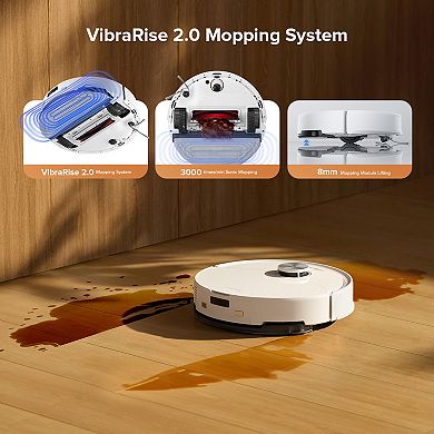 Roborock Q10 VF Plus Roborock Q10 VF+ All-Surface Robot Vacuum & Mop with Auto-Empty Dock, Smart Navigation, and Dual Anti-Tangle Design In White