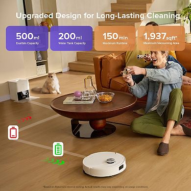 Roborock Q10 VF Plus Roborock Q10 VF+ All-Surface Robot Vacuum & Mop with Auto-Empty Dock, Smart Navigation, and Dual Anti-Tangle Design In White