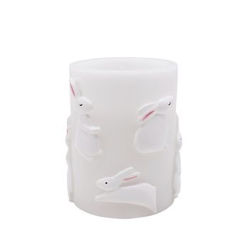 Celebrate Together™ Easter Tall Embossed Bunny LED Pillar Candle