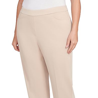 Plus Size Alfred Dunner Fitted Twill Short Length Pants