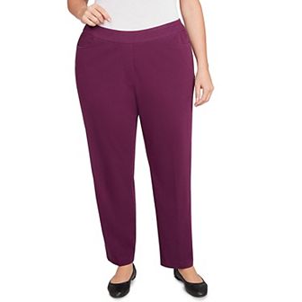 Plus Size Alfred Dunner Fitted Twill Short Length Pants