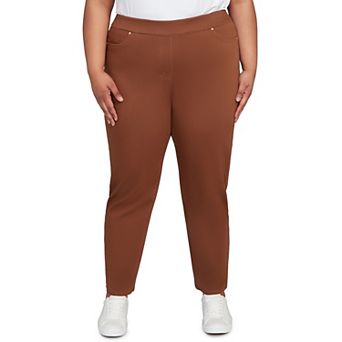 Plus Size Alfred Dunner Allure Front Pocket Medium Length Pants