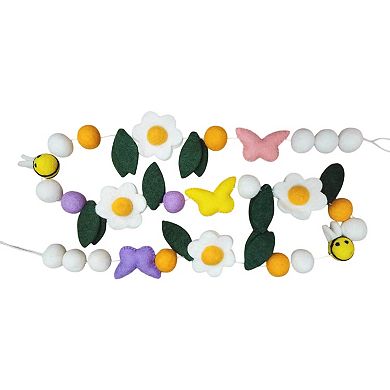 Celebrate Together™ Easter Spring Butterflies & Bees Felt Garland