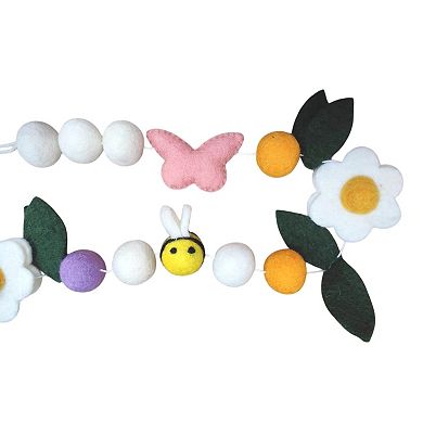 Celebrate Together™ Easter Spring Butterflies & Bees Felt Garland